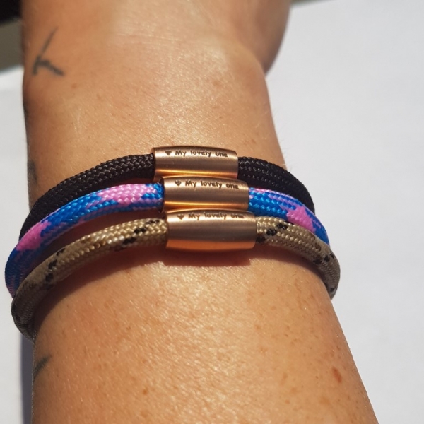 Segeltau Armband 4mm *rosegold*
